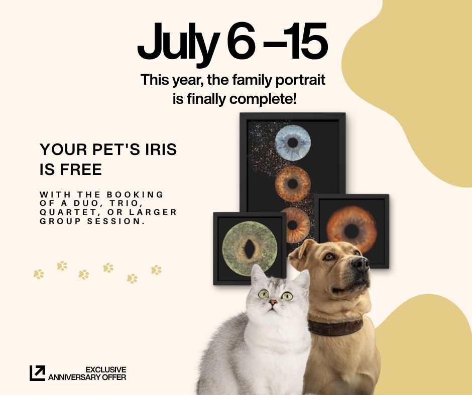 photo of an iris and animals